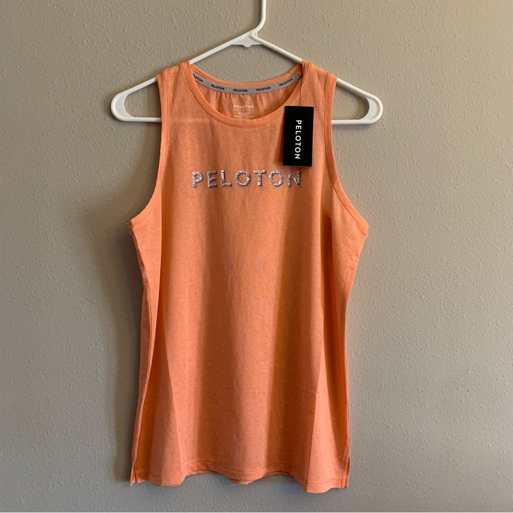 Peloton Agility Womens Peach Muscle Tank Top Size Small
